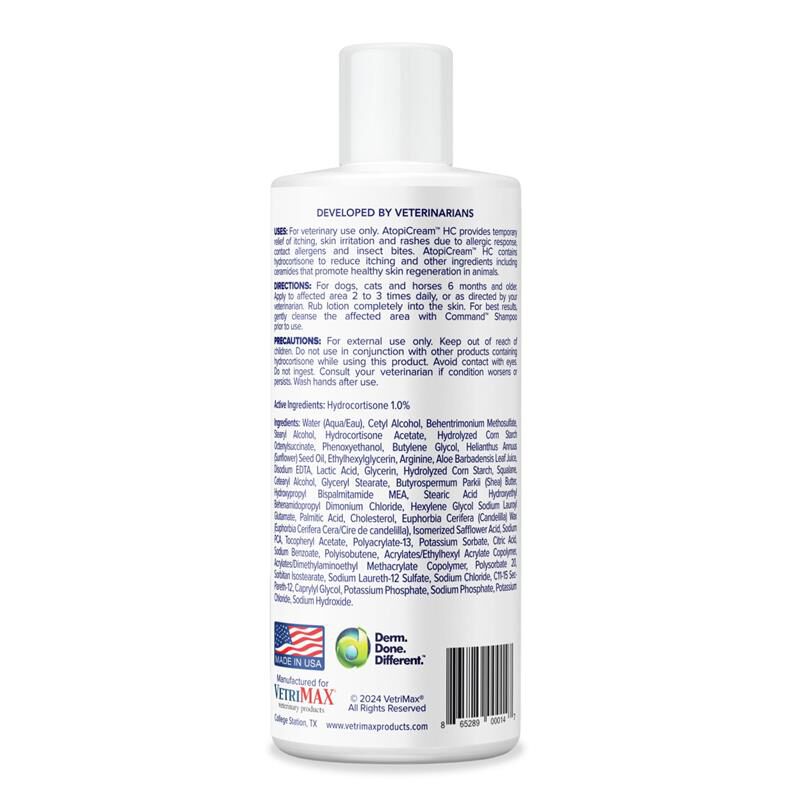 AtopiCream HC Leave on Conditioner for Animals, 8 oz