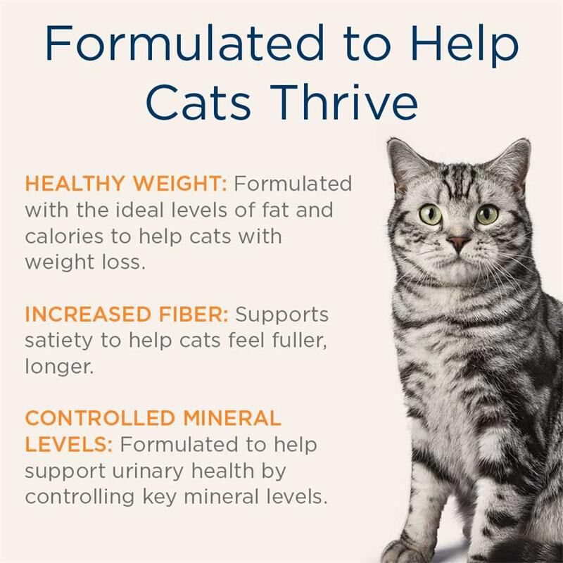 Blue Buffalo Natural Veterinary Diet W+U Weight Management + Urinary Care Cat Food