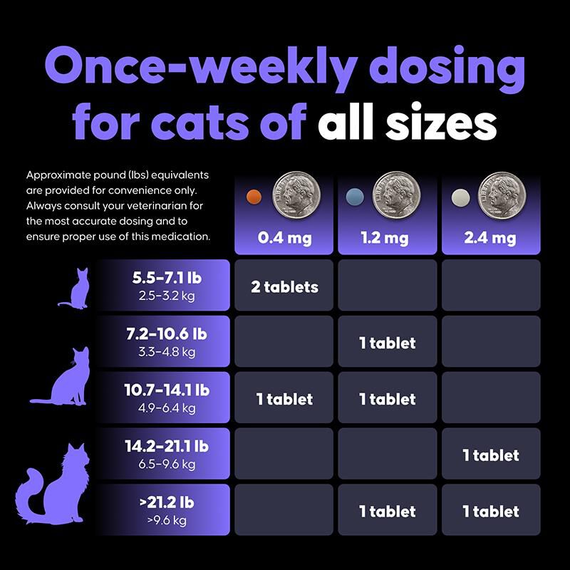 Felycin-CA1 (sirolimus delayed-release tablets) for Cats, 12 Tablets