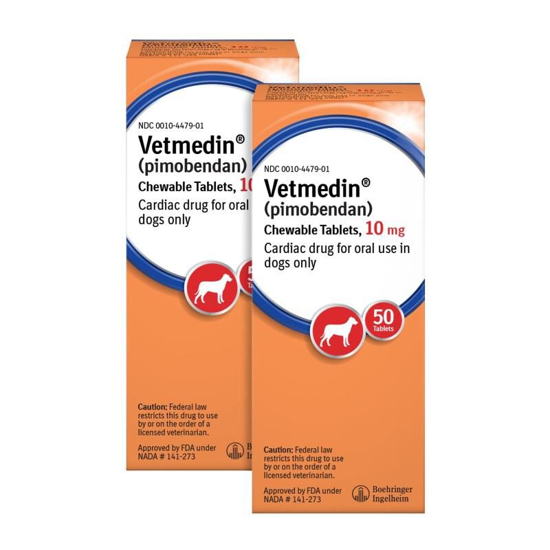 Vetmedin Chewable Tablets 10 mg, 100 Ct. (2 Pack)