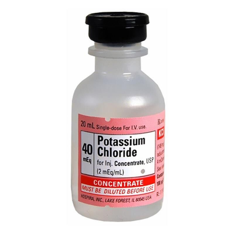 Potassium Chloride Injection 40mEq, 20 ml vial
