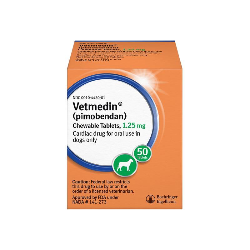 Vetmedin Chewable Tablets 1.25 mg, 50 Ct.