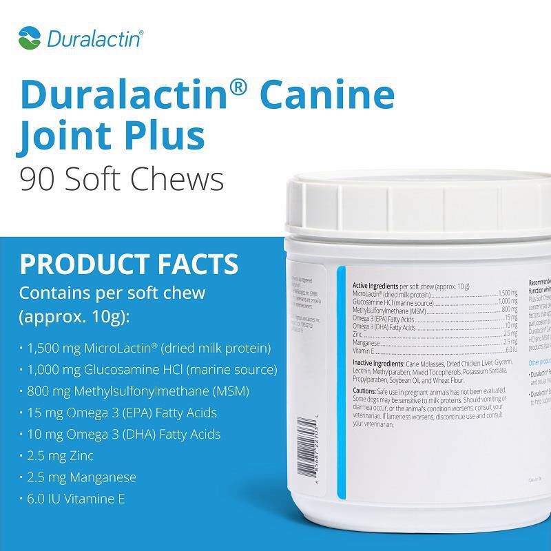 Duralactin Canine Joint Plus Soft Chews, 90 Ct.