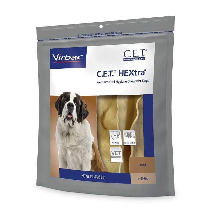 CET HEXtra Chews Large dogs over 50 lb 30 ct.