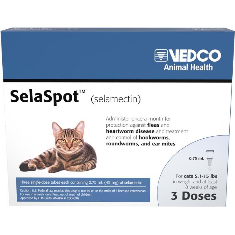 SelaSpot (selamectin) Topical for Cats, 3 doses