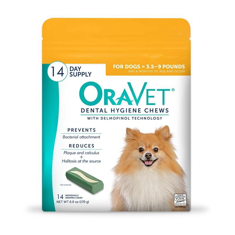 Oravet Dental Chews for Extra Small Dogs up to 10 lbs, 14 Ct