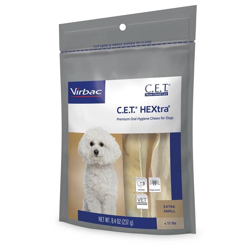 CET HEXtra Chews Extra-Small dogs under 11 lb 30 ct.