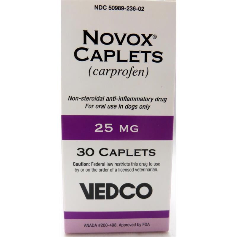 Novox Caplets for Dogs 25 mg, 30 Ct.