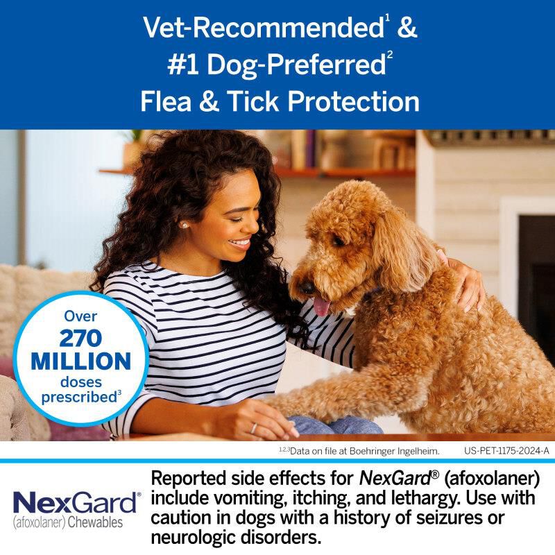 NexGard Chewable for Dogs 10.1-24lbs, 6 Month Supply