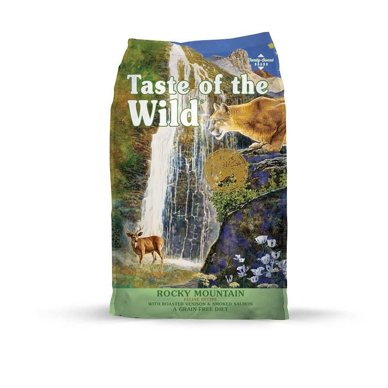Taste of the Wild Rocky Mountain Feline  Formula w/Roasted Venison and Smoked Salmon Dry Food, 14 lbs