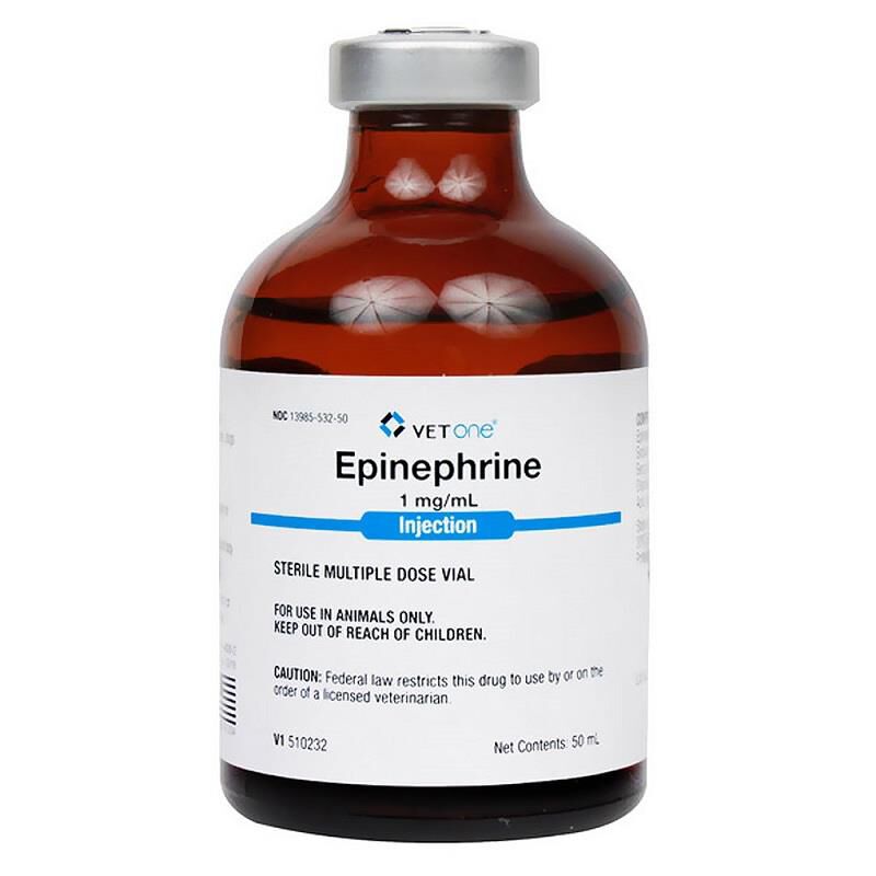 VetOne Epinephrine 1 mg/ml Injection, 50 ml