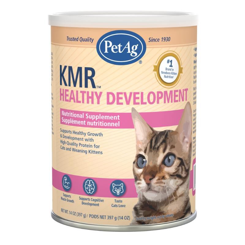 PetAg KMR Healthy Development Cat and Kitten Weaning Food Powder, 14 oz.