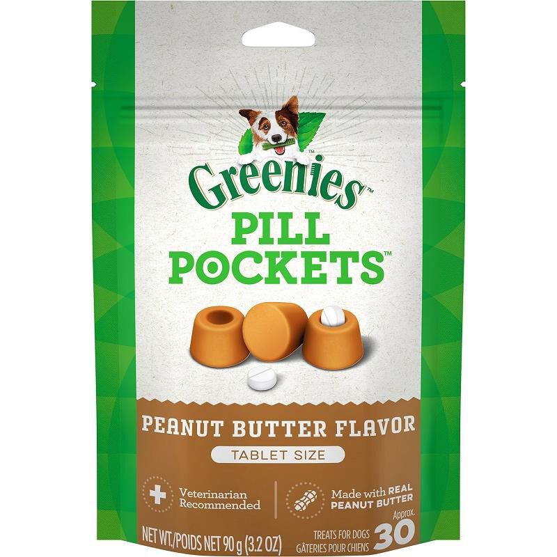Greenies Pill Pockets for Dogs 30 Tablets Peanut Butter