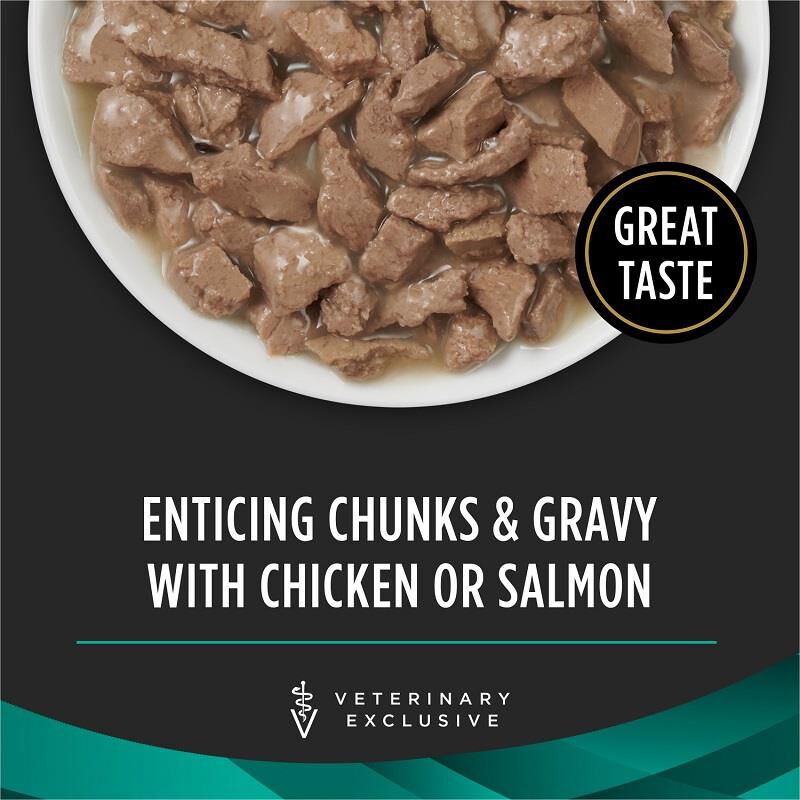 Purina Pro Plan Veterinary Diets EN Gastroenteric Savory Selects with Salmon and Chicken Variety Pack Wet Cat Food, 24 x 5.5 oz cans