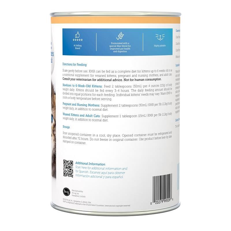 PetAg KMR Kitten Milk Replacer Liquid, 11 oz