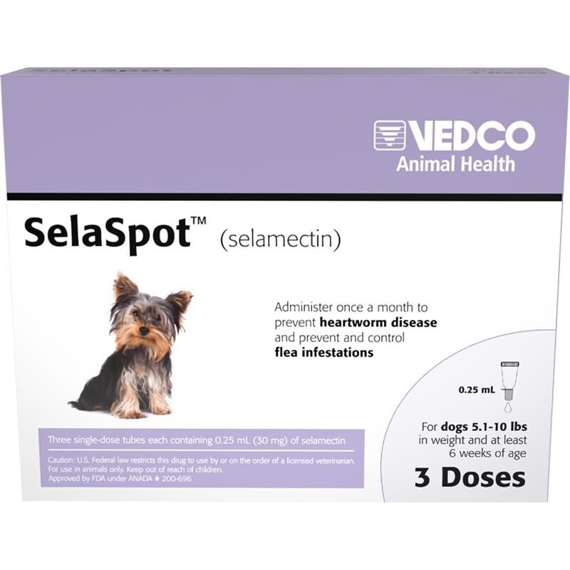 SelaSpot (selamectin) Topical for Dogs, 3 doses