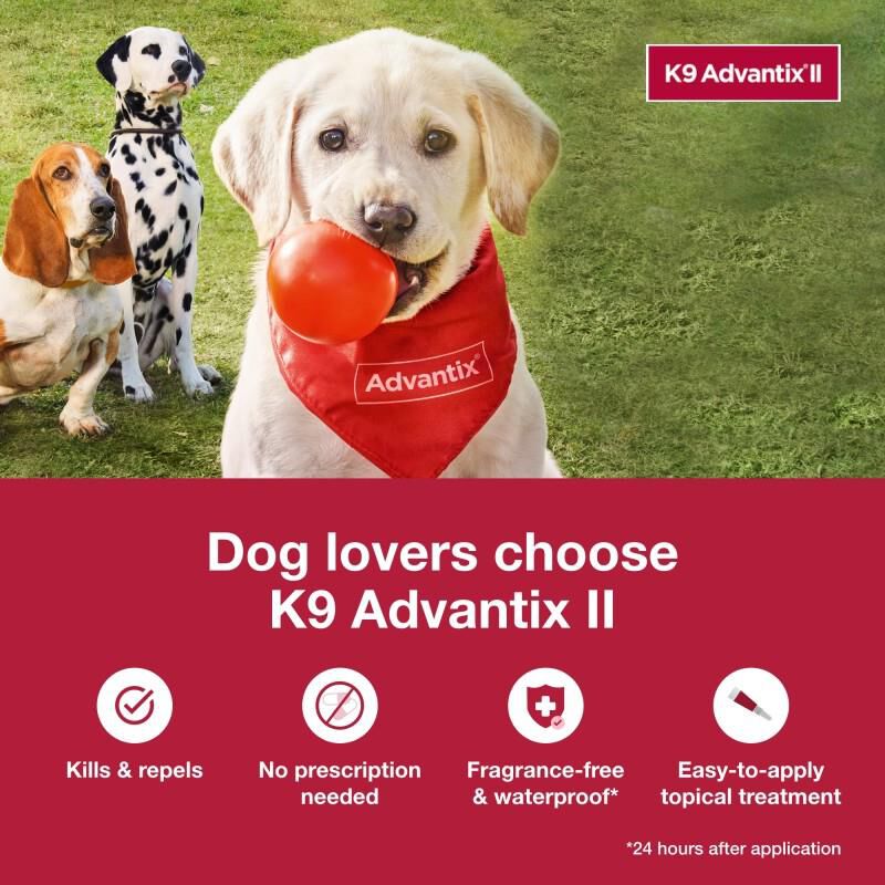K9 Advantix II for Dogs Up to 10 lb Green, 1 Month Supply