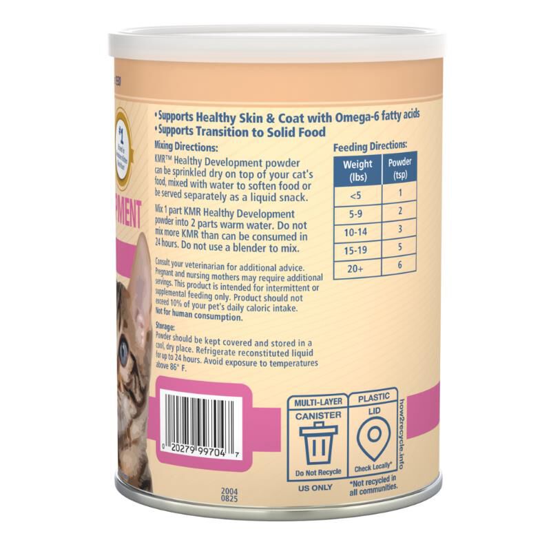 PetAg KMR Healthy Development Cat and Kitten Weaning Food Powder, 14 oz.