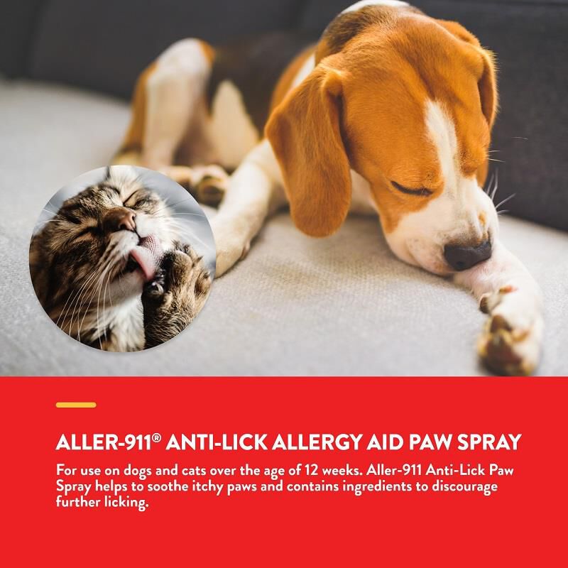 NaturVet Aller-911 Anti-Lick Paw, 8 oz Spray