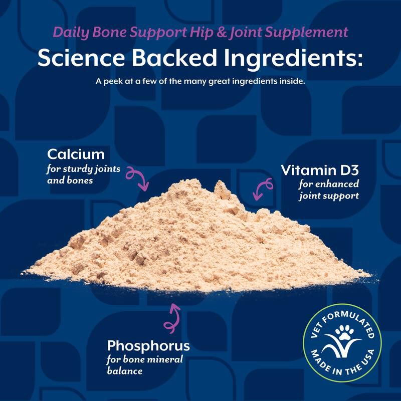 NaturVet Daily Bone Support Hip & Joint Supplement for Dogs