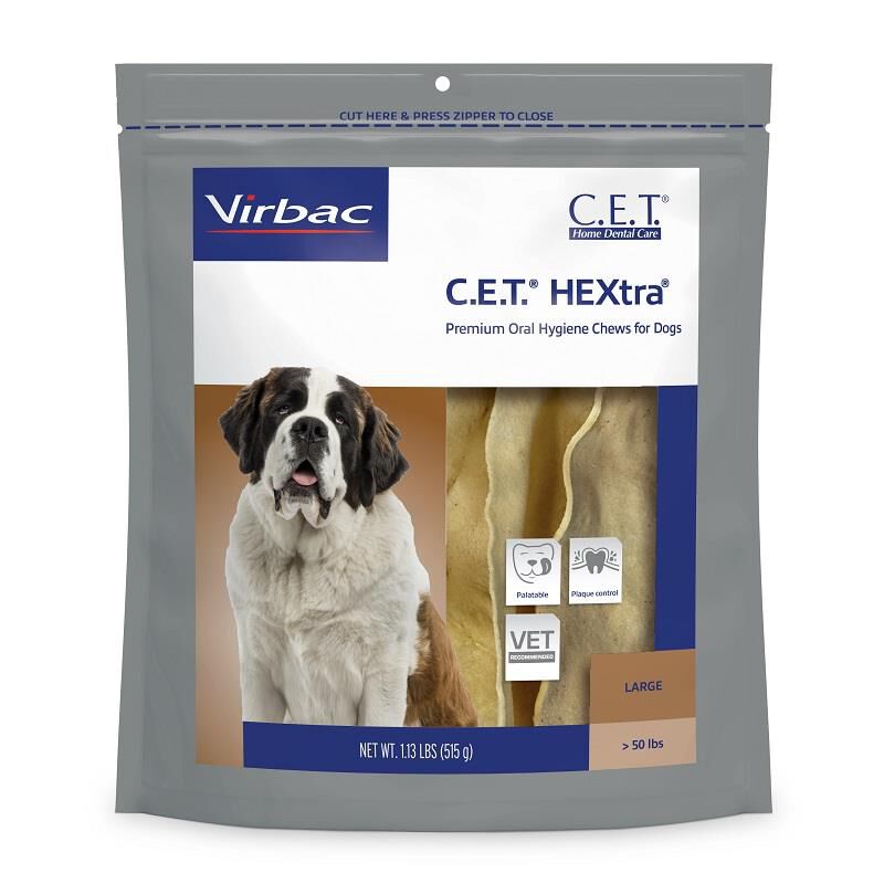 CET HEXtra Chews Large dogs over 50 lb 30 ct.