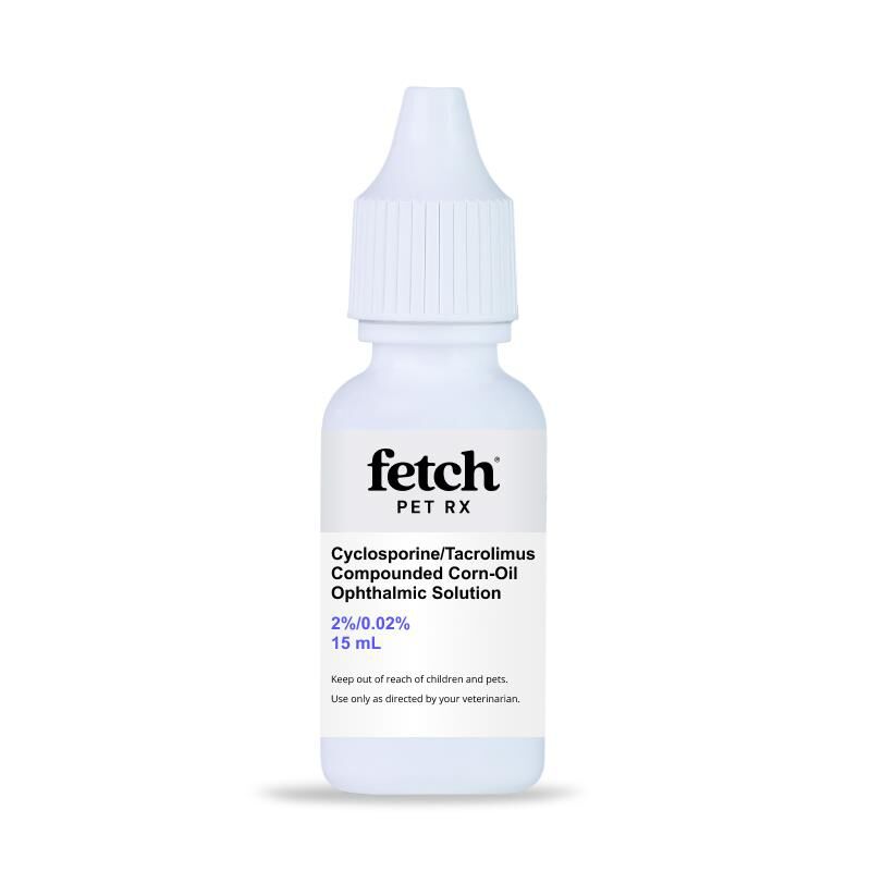Cyclosporine/Tacrolimus Compounded Corn-Oil Ophthalmic Solution, 15 ml