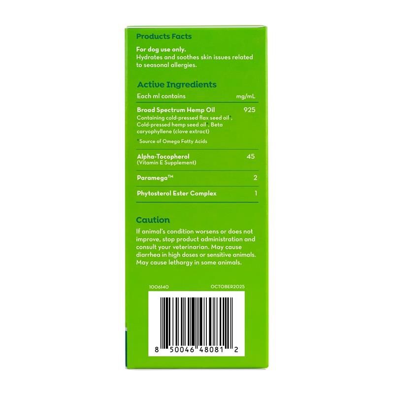 Tomlyn Dermal Soothe Plant Based Omega Concentrate Skin & Immune Supplement for Dogs with Hemp Seed Oil, 4 oz