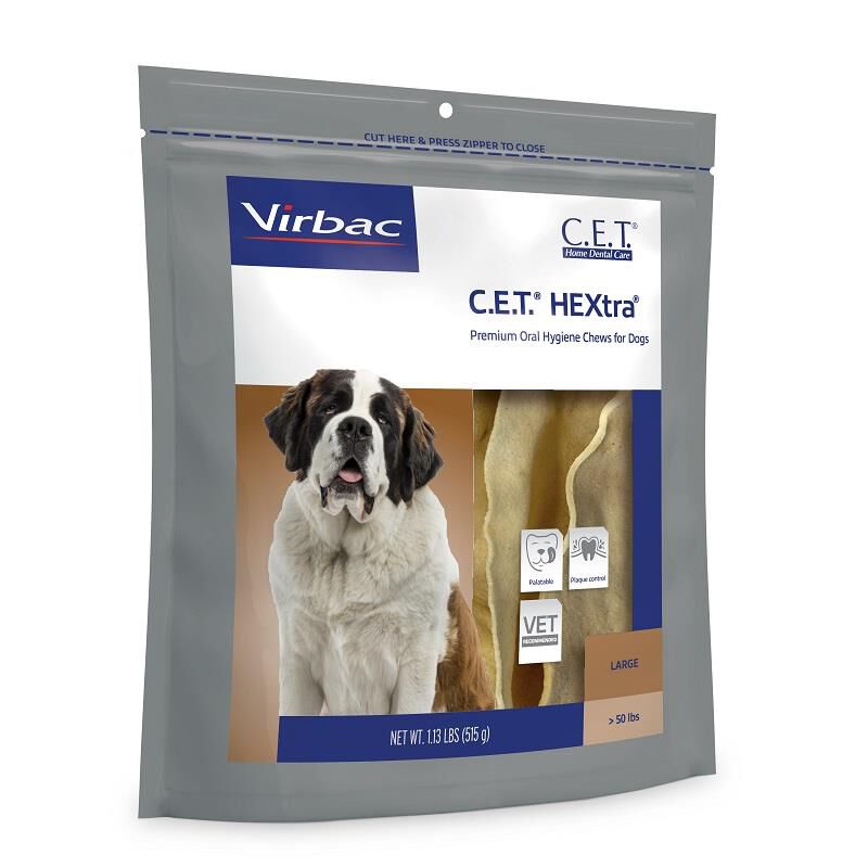 CET HEXtra Chews Large dogs over 50 lb 30 ct.