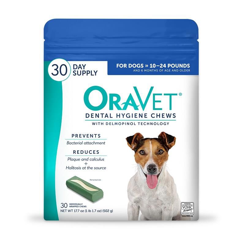 Oravet Dental Chews for Small Dogs 10-24 lbs, 30 ct