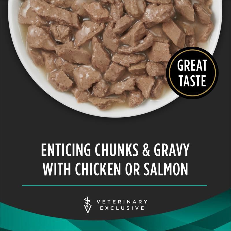 Purina Pro Plan Veterinary Diets EN Gastroenteric Savory Selects Variety Pack Salmon/Chicken Wet Cat Food, 3 oz cans