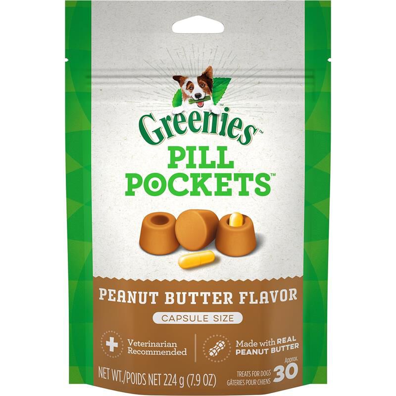 Greenies Pill Pockets for Dogs 30 Capsules Peanut Butter