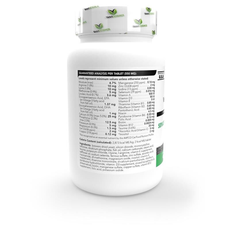 VetriScience Nu Cat Senior Multivitamin, 60 Chew Tabs