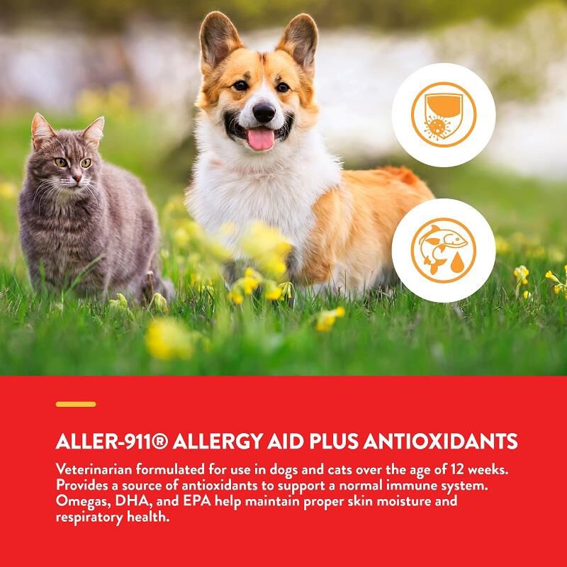 NaturVet Aller-911 Skin & Coat, 60 Tabs