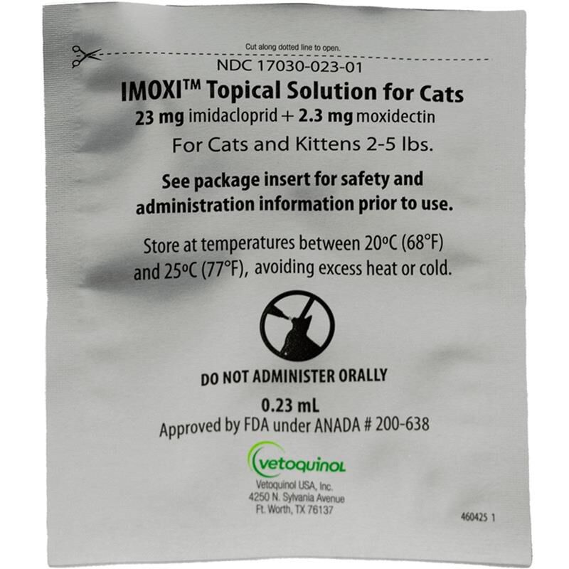 Imoxi Topical Solution for Cats (imidacloprid + moxidectin)