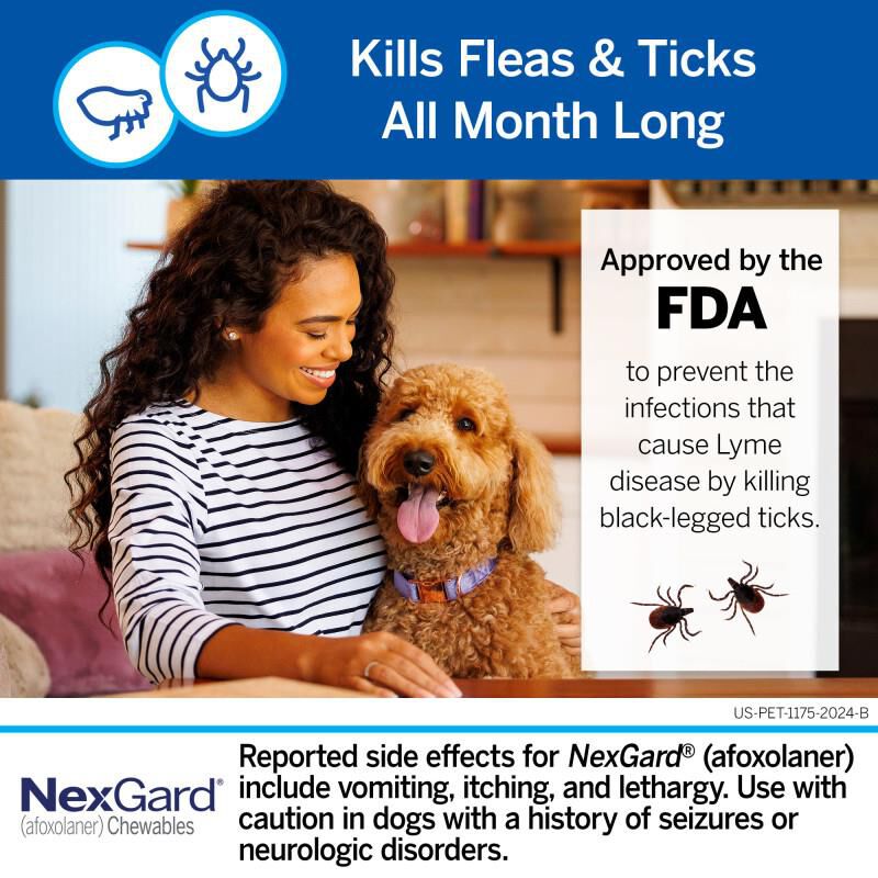 NexGard Chewable for Dogs 4-10 lbs, 6 Month Supply