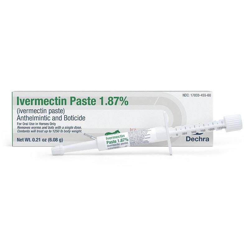 Dechra Ivermectin Paste 1.87% for Horses