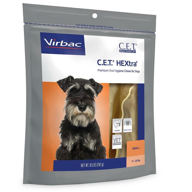 CET HEXtra Chews Small dogs 11-25 lb 30 ct.