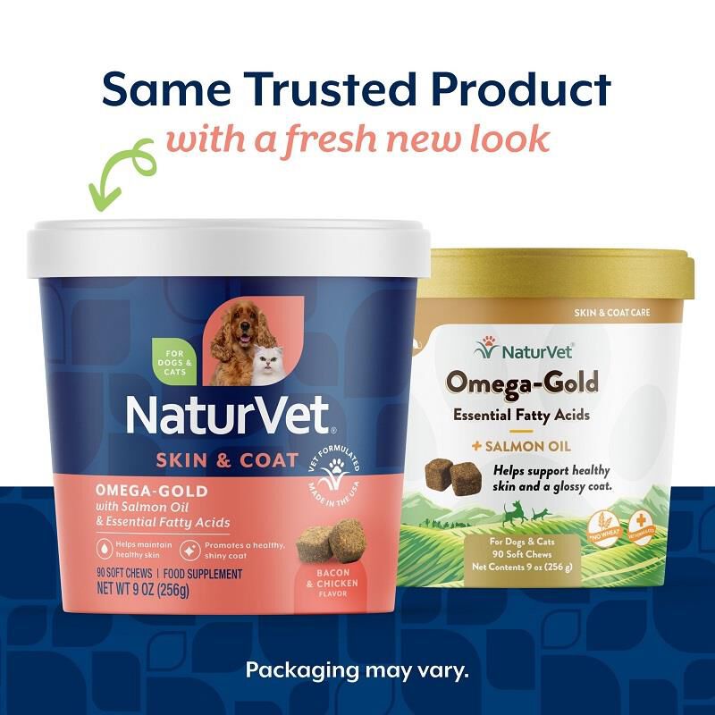 NaturVet Omega Gold Plus Salmon Oil Soft Chews