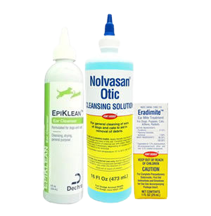 Cat ear cleansers & mites