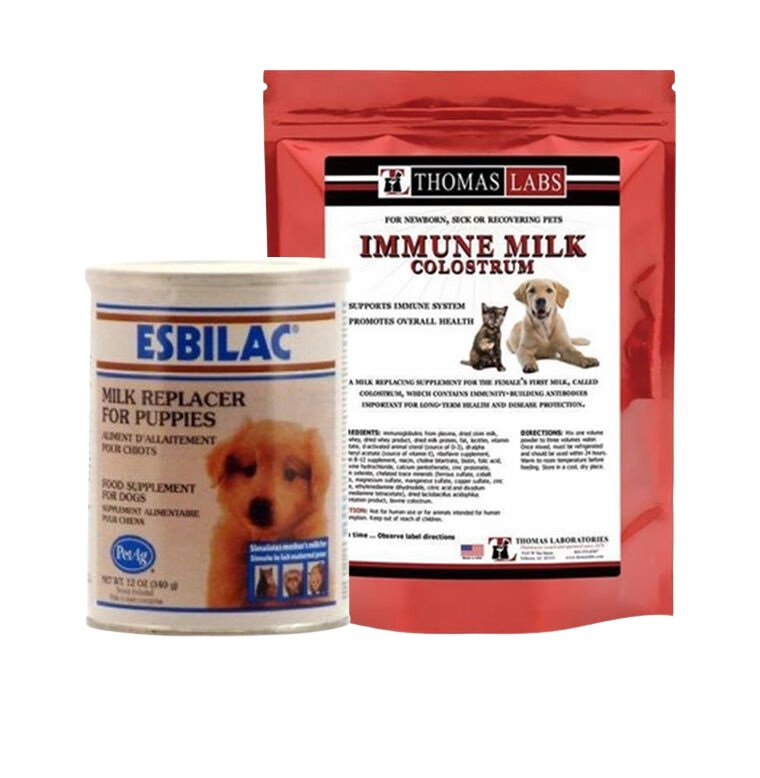 Dog milk replacers